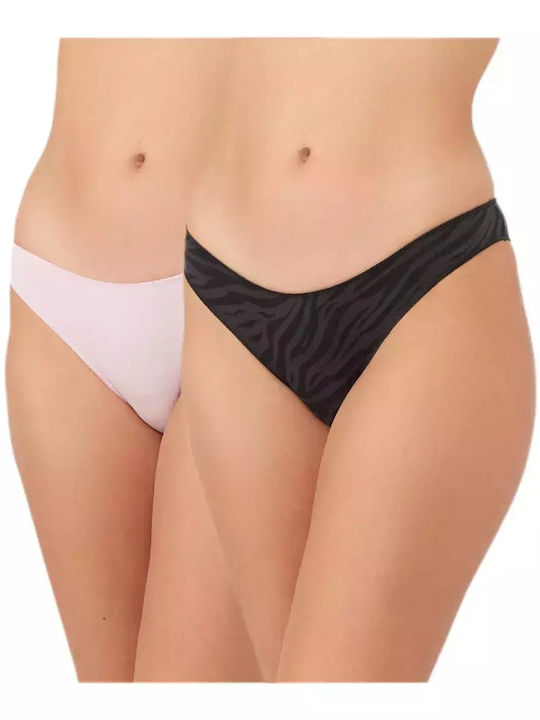 Minerva Rio Modal Fimelle Women's Slip 2Pack Gray