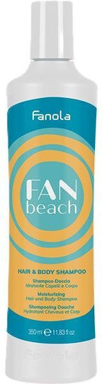 Fanola Fan Beach Hair & Body Σαμπουάν Ενυδάτωσης για Κανονικά Μαλλιά 350ml