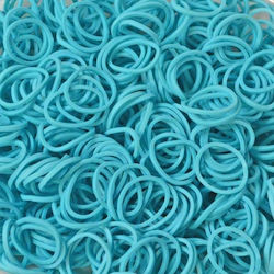 Rainbow Loom Dekoratives Element für DIY-Bastelprojekte Türkis 600Stück