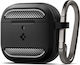 Spigen Rugged Armor Калъф с кука в Черен цвят за Apple AirPods 4