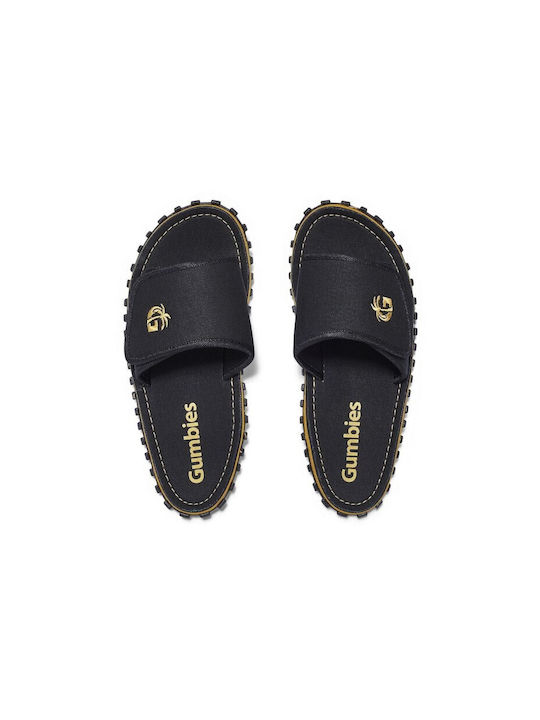 Gumbies Men's Slides Black