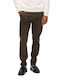 Gabba Paul K3280 Dale Men's Trousers Chino Elastic in Regular Fit coffee