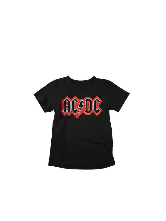 Ac/dc Red Logo Bluse AC/DC Schwarz