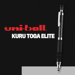 Uni Kuru Toga Gun Metallic 0.5mm Mechanical Pencil Black Japan Mitsubishi M5 1017 4902778129494