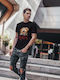 T-shirt Schwarz Baumwolle
