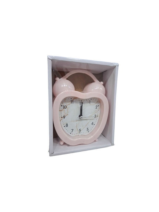 Tabletop Clock with Alarm Pink 198411