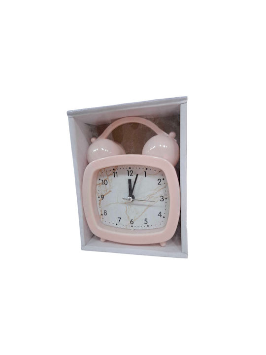 Tabletop Clock with Alarm Pink 906182