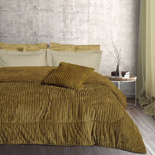 Das Home Κουβερτοπάπλωμα Υπέρδιπλο 220x240εκ. 1180 Olive 750 GSM 12 togs