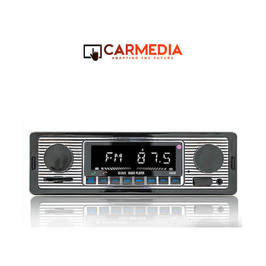 Carmedia Ραδιόφωνο Αυτοκινήτου 1 DIN (Bluetooth/USB)