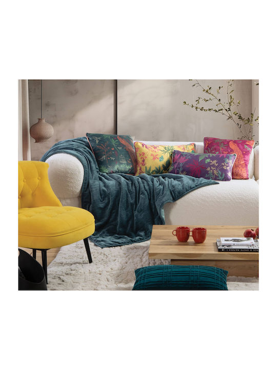 Nef-Nef Homeware Paradise Ριχτάρι Πολυθρόνας Chenille 130x180εκ. Πράσινο