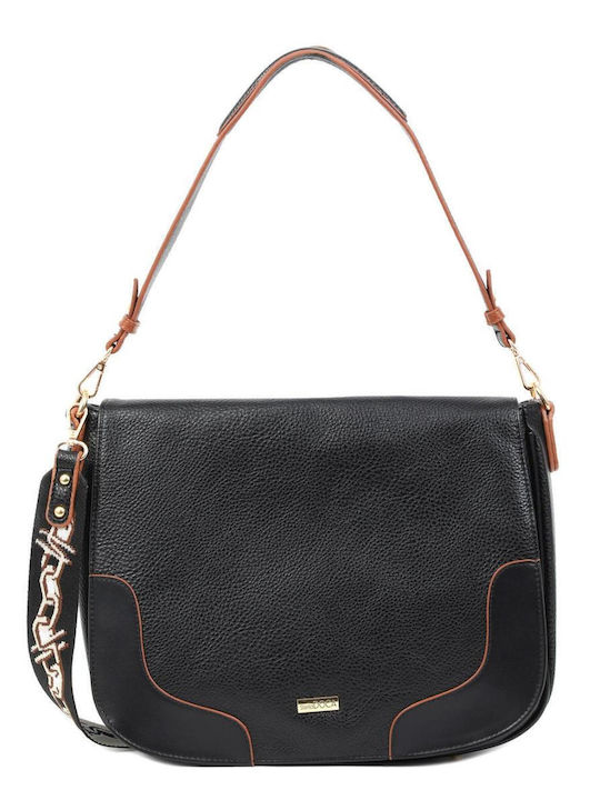 Doca Damen Tasche Schulter Schwarz