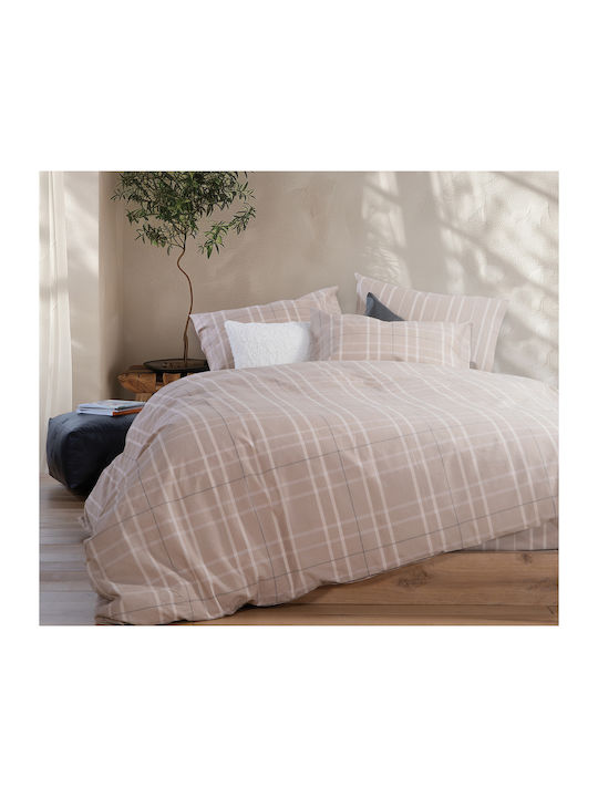 Nef-Nef Homeware Highlar Σετ Σεντόνια Υπέρδιπλα με Λάστιχο 160x200+35εκ. Πράσινο (4τμχ)
