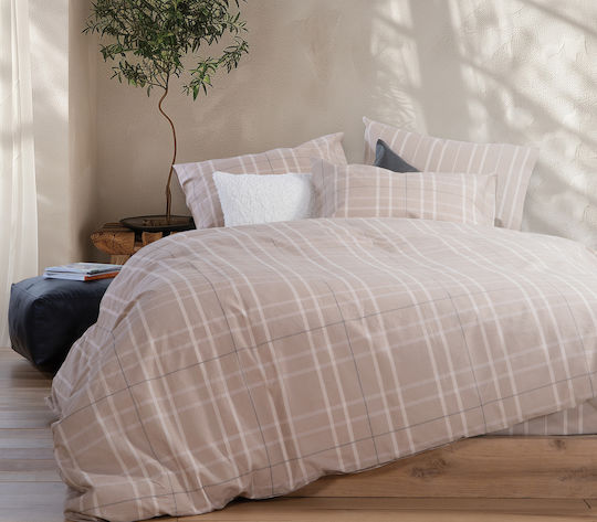 Nef-Nef Homeware Комплект Плик за Завивка Памучен Кинг Сайз с 2 Калъфки 240x230 Highlar Olive (036300)