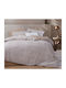 Nef-Nef Homeware Duvet Cover Set Flannel Queen with 2 Pillowcases 240x230 Torredo Beige