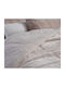 Nef-Nef Homeware Duvet Cover Single 160x220cm Singular Beige 220 GSMGsm