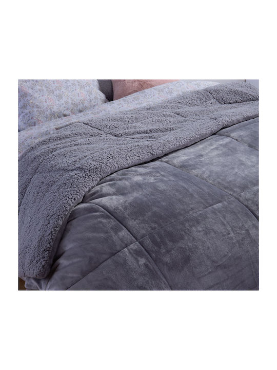 Nef-Nef Homeware Duvet Cover Single 160x220cm Singular Gray 250 GSMGsm