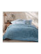 Nef-Nef Homeware Duvet Cover Queen 220x240cm Ezra Blue 240 GSMGsm