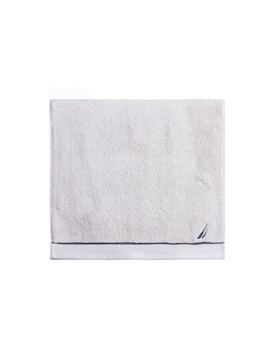 Nef-Nef Homeware Facecloth Nautica Coast 50x90cm Gray Weight 600gr/m²