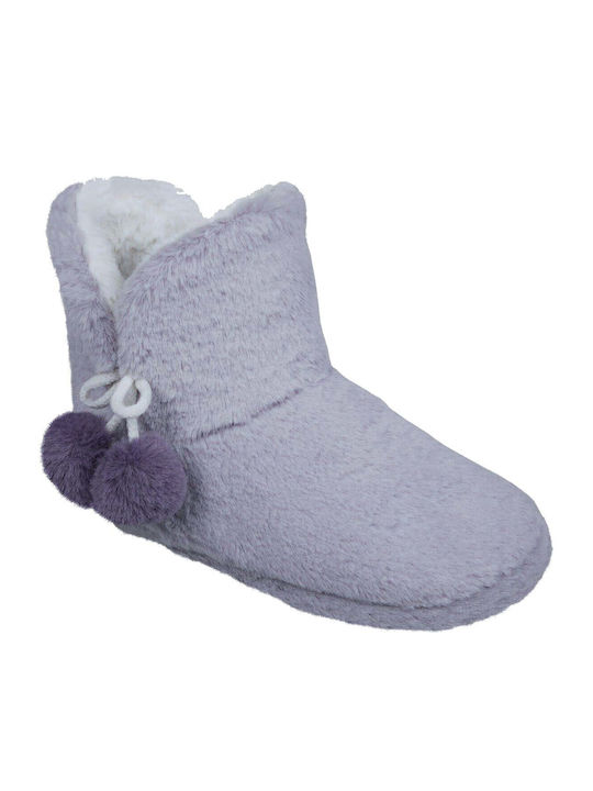 Adam's Shoes Geschlossene Damen Hausschuhe Gray