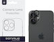 Sonique Full Camera Protection Tempered Glass Black for the iPhone 16, iPhone 16 Plus
