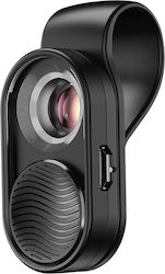 Microscope Smartphone Camera Lens Zoom 100x Led Ring Sliding Cover 30mAh Black