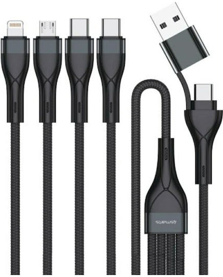 4Smarts USB 2.0 Cable USB-C male - USB-C 15W Μαύρο 1.2m