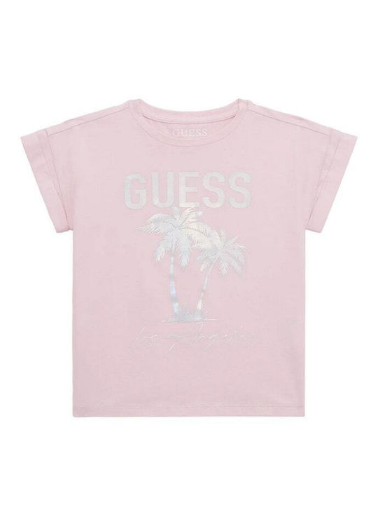 Guess Παιδικό T-shirt Ροζ