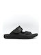 Leder Herrensandalen in Schwarz Farbe