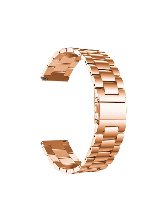 Metall Armband Rostfreier Stahl Rose Gold (Amazfit GTS 2e)