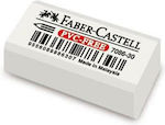 Faber-Castell Eraser for Pencil and Pen Vinyl 1pcs White