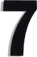 House Number Sticker ''No7'' 73 X 50 Mm Black M...