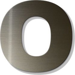 Γράμμα Κατοικιών Αυτοκόλλητο ''ο'' 80 X 64 Mm Μπρονζέ Πλαστικό Darvin