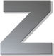 Γράμμα Κατοικιών Αυτοκόλλητο ''ζ'' 80 X 64 Mm Inox Ματ Πλαστικό Darvin