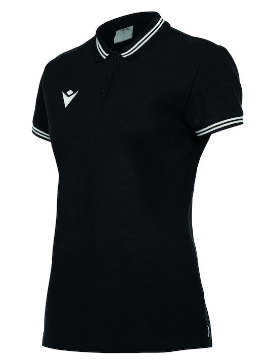 Macron Women's Polo Blouse Striped Black