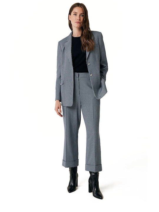 Women's Fabric Trousers Blue