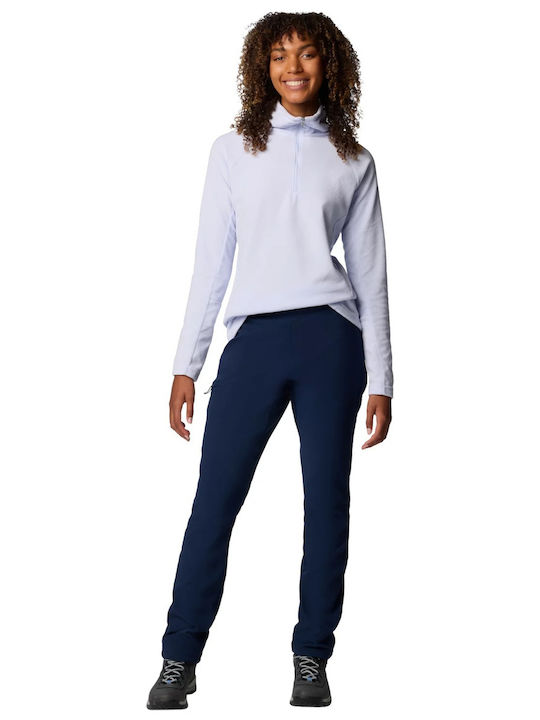 Damen Hoch tailliert Stoff Hose Navy