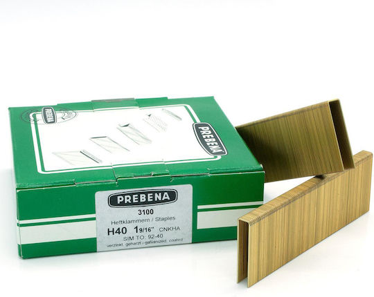 Heftklammern verzinkt Typ H 40mm Prebena H40cnkha 1 Box 3100 Stück