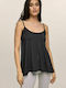 Bodymove Women's Blouse Sleeveless Anthracite