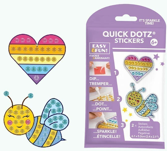 Diamond Dotz Blister Sticker Diamond Painting Kit Bee Heart