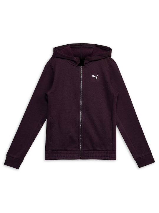 Puma Cardigan pentru copii cu Glugă Violet