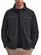 Μακρυμάνικo Βαμβακερό Overshirt σε Κανονική Γραμμή Black