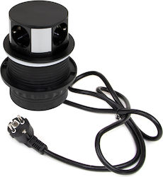 Pop-up Steckdosenleiste Push100 3 Schuko-Steckdosen 1 USB Typ A Anschluss 1 USB Typ C Anschluss Emuca 5221214 Pop-up Steckdosenleiste Push100 3 Schuko-Steckdosen 1 USB Typ A Anschluss 1 USB Typ C Anschluss Emuca 5221214