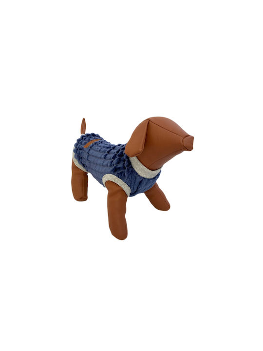 Woofmoda Dog Fleece Shirt in Blue color XL 48cm.