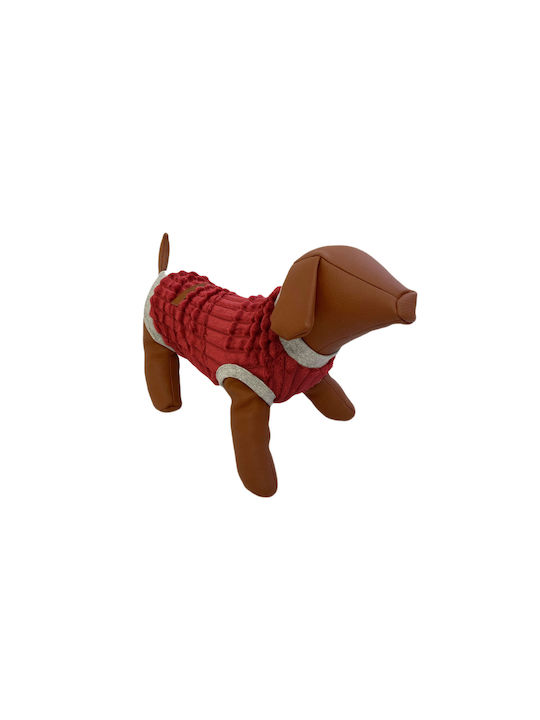 Woofmoda Μπλούζα Fleece Σκύλου σε Κόκκινο χρώμα 4XL