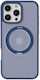 Torras Ostand Pro Umschlag Rückseite Silikon 1.5mm Blau (iPhone 17 Pro Max / iPhone 17 Pro / iPhone 16 Pro Max)