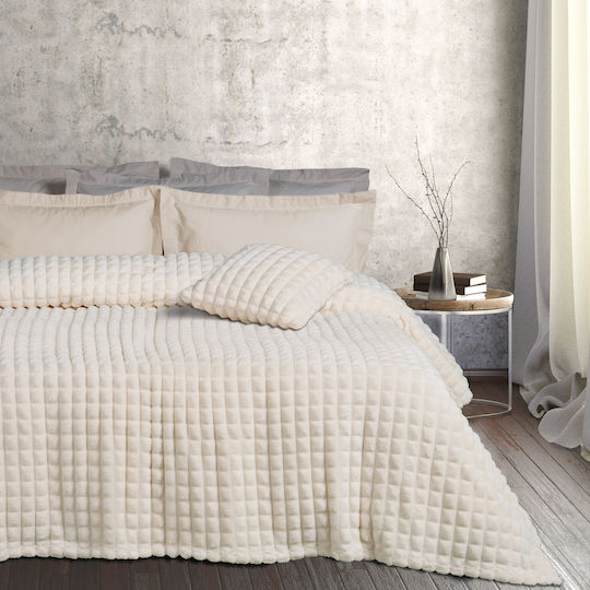 Das Home 1356 Pătură Fleece Superdublă 220x240 cm Ivoire