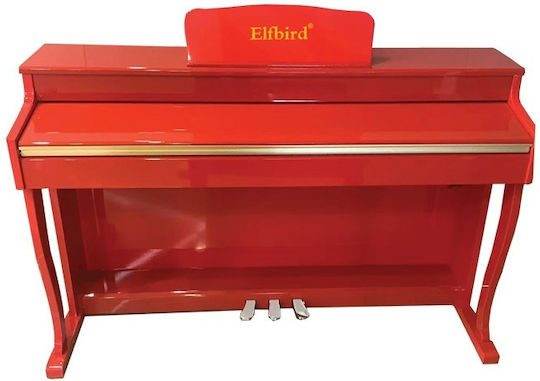 Elfbird Electric În poziție verticală Pian BL-8803 Set cu 88 Dinamic Clape Difuzoare încorporate și Conectare la Căști Roșu