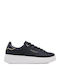 Adidași Flatforms Pentru Femei Negri Croco Negru Auriu Deschis