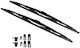 Front Car Wiper Blades Set 600mm Universal