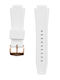 Bobroff BFS025 Curea de cauciuc Alb 15mm
